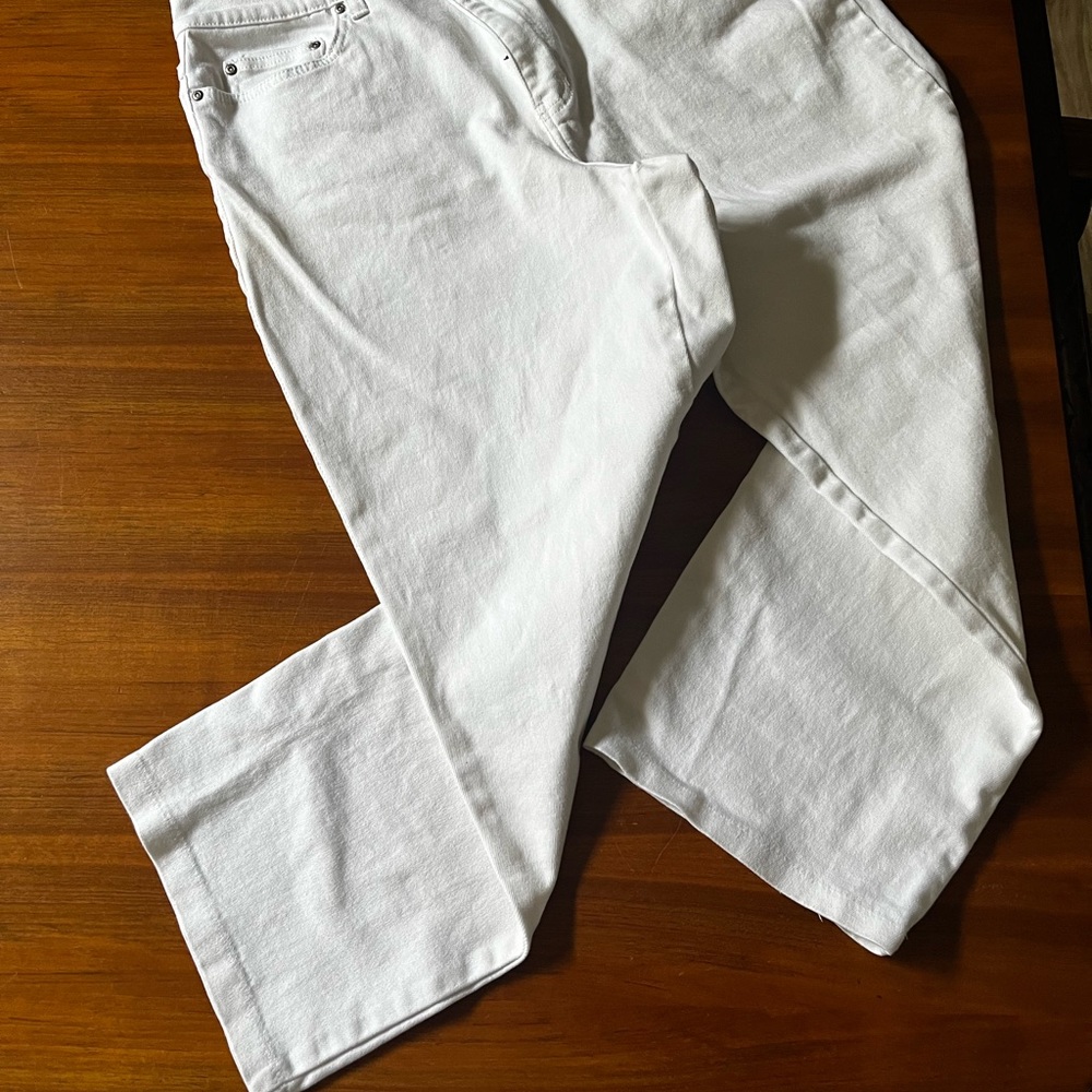Style & Co White Jeans size 16 Short - Picture 2 of 5